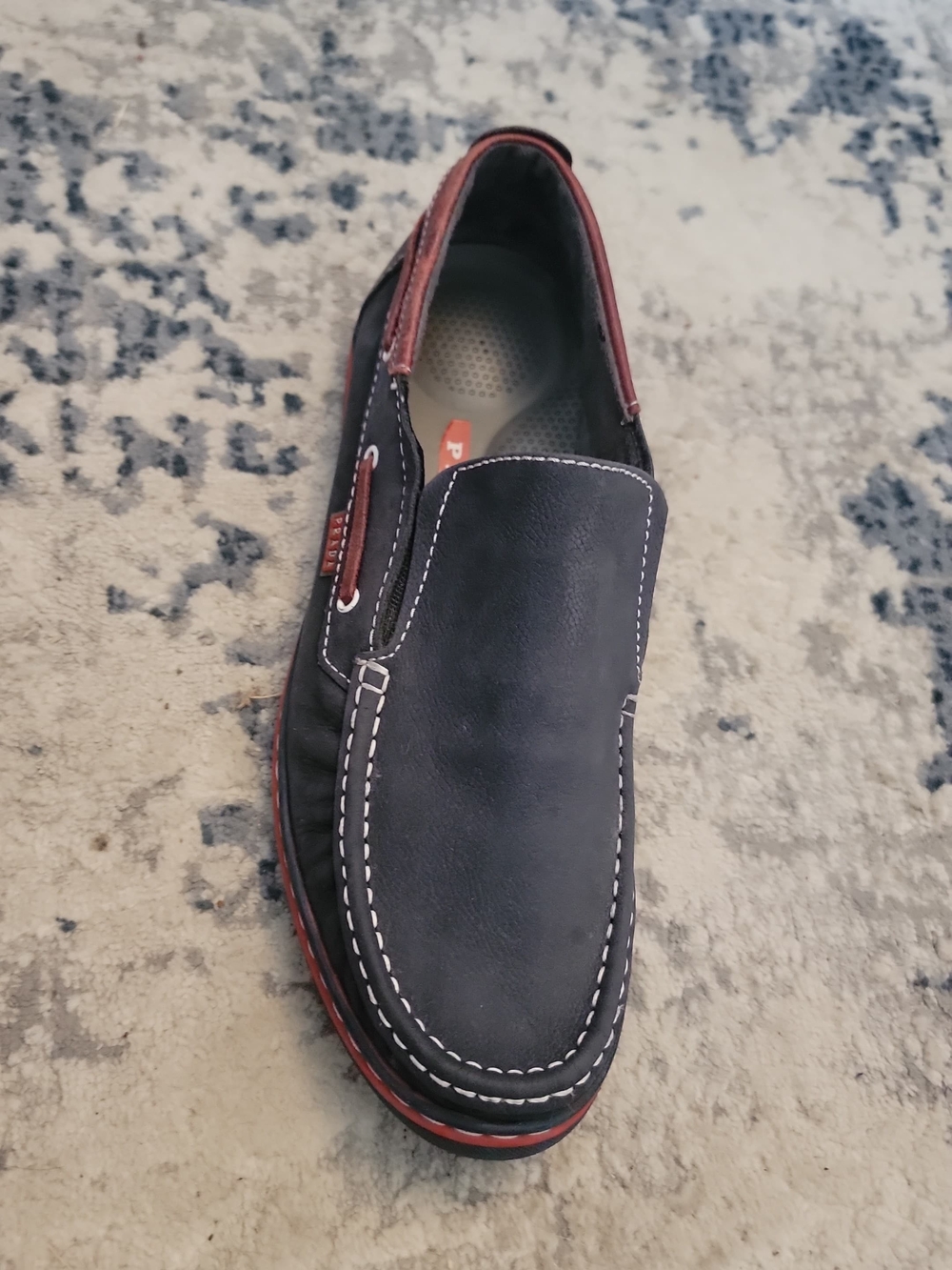 Prada Black and Brown Men’s Slip-On Loafer